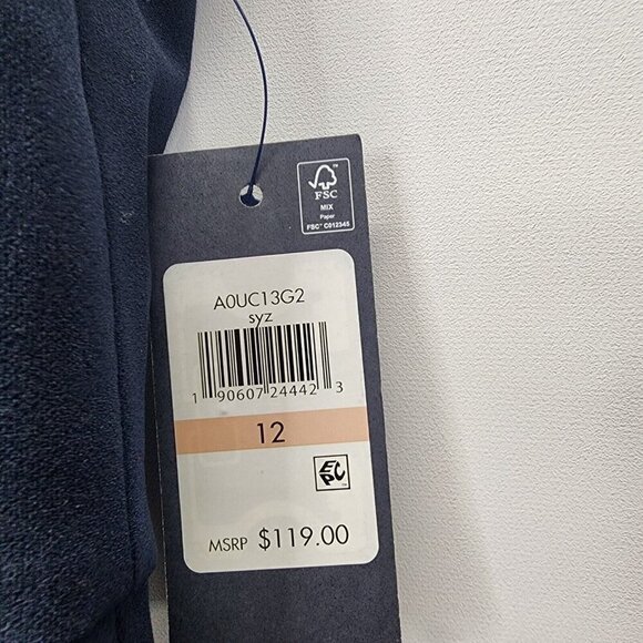 NEW Tommy Hilfiger Women's Scuba Fit and Flare Midi Dress Navy Blue Size 12 $119 - Picture 7 of 12